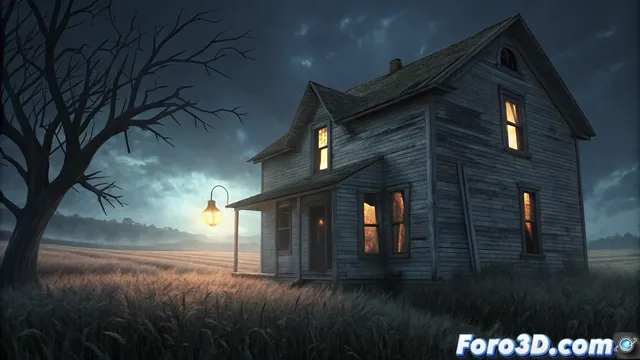 La leyenda de la casa con la lámpara de aceite y su representación en Paint.NET