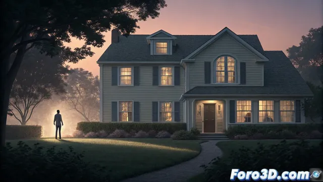 La leyenda de la casa del reemplazo silencioso y su representación en diseño vectorial