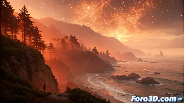 La misteriosa niebla del olvido color óxido y su representación en 3D