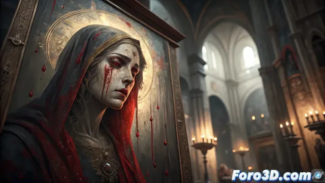 El misterio de la pintura que llora lagrimas rojas en la Catedral de Cuenca