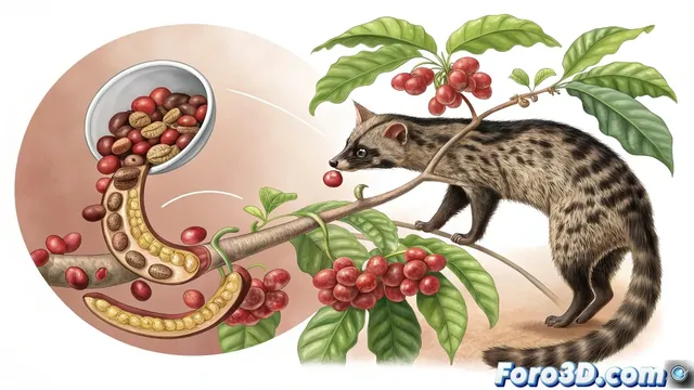 Café de civeta: el lujo exótico entre química digestiva y controversia ética