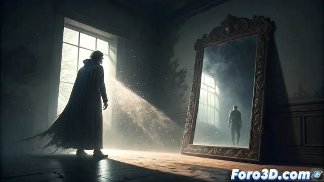 La leyenda de la sombra que abandona el espejo: folclore digital y creación 3D