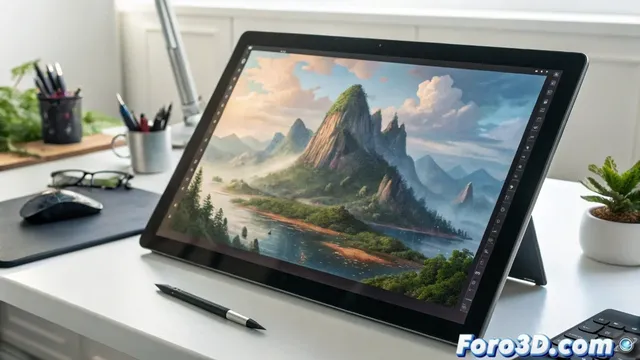Matte Painting con Huion Kamvas Pro 24: Creando mundos imposibles con precisión milimétrica