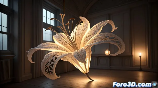 Lily.MGX: La lámpara impresa en 3D que fusiona arte y tecnología