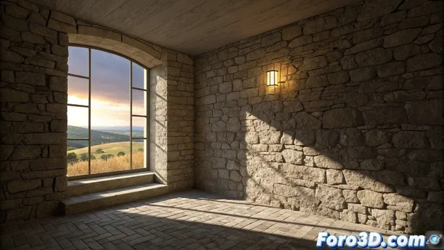 Integrar mapas de relieve y reflejos en Lightscape sin perder la radiosidad