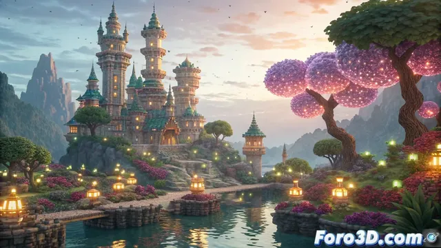 Organización y creación de mundos voxelados en MagicaVoxel