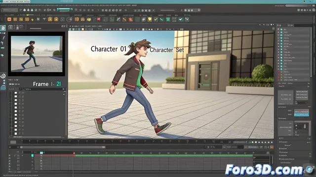 Entendiendo la función de Set Current Character Set en Maya