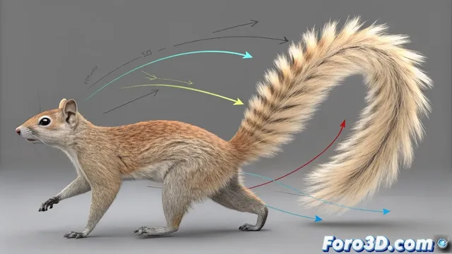 Creacion de colas dinamicas realistas para criaturas en Maya