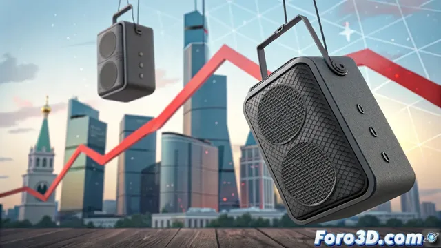 Ventas de altavoces portátiles en rusia muestran disminución en verano 2024