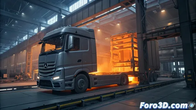 Mercedes-Benz revoluciona la producción de camiones con impresión 3D a gran escala