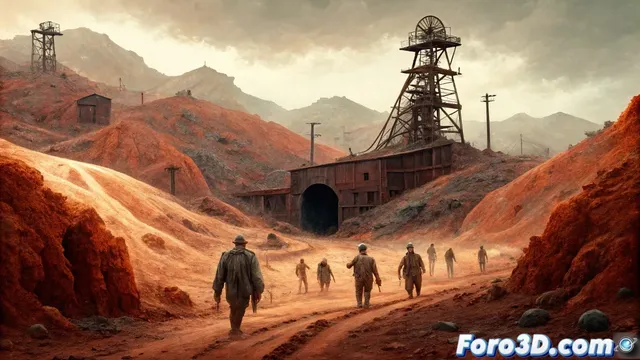 Minas de La Unión: recreando el paisaje minero en Cinema 4D