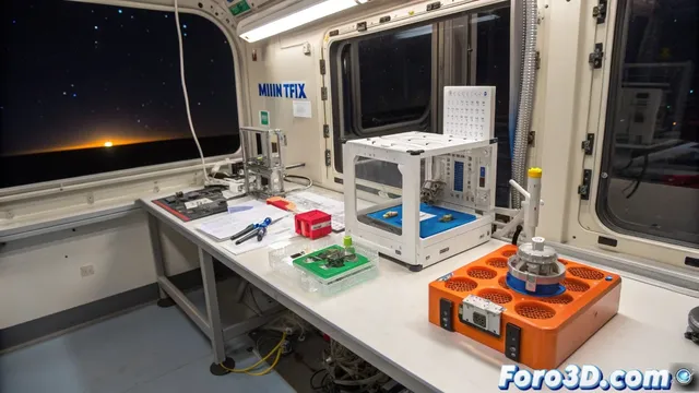 Piezas impresas en 3D que desafían la gravedad espacial