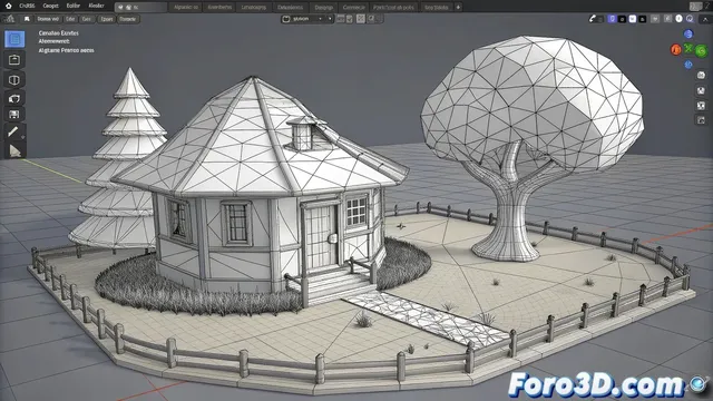 Los principios del modelado low poly para videojuegos y realtime
