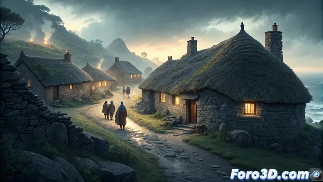 El pueblo sin nombres: leyenda celta y modelado en OpenSCAD