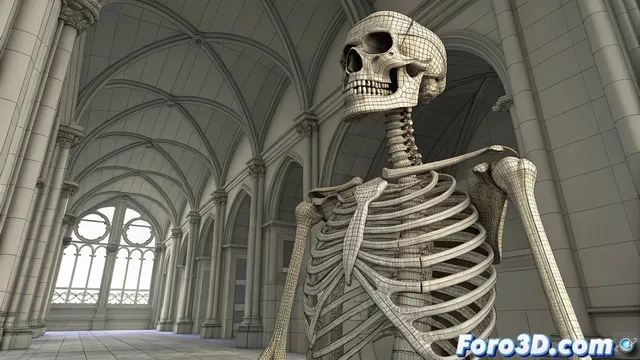 Recreacion forense del esqueleto de un monarca con anomalias geneticas en Maya