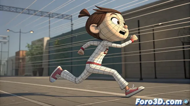 Motion blur cartoon en Maya que crea líneas de acción 3D como en los cómics