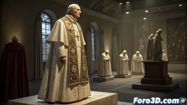 Nueva figura del Papa León XIV en el Museo de Cera de Madrid