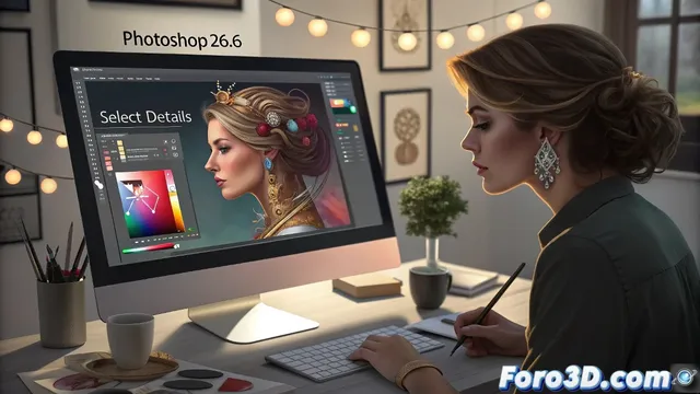 Adobe Photoshop 26.6 con nuevas herramientas de selección