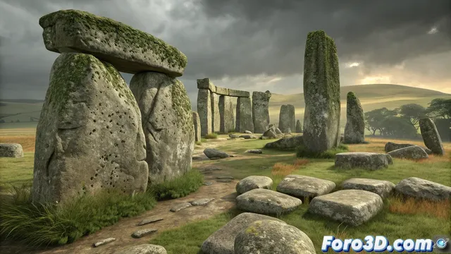 Recreación en 3D del misterioso transporte de las piedras de Stonehenge