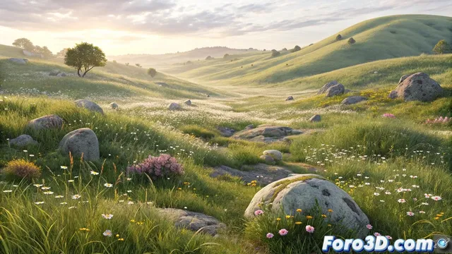 Descubre el modificador Scattering de Blender 5 para entornos naturales