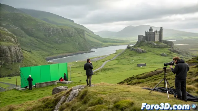 Pantallas verdes cuando el paisaje VFX se expande por Irlanda