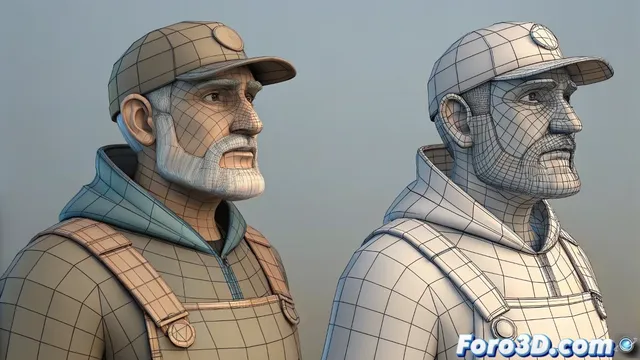 Transferencia y pintura de pesos en mallas con topologia irregular en Cinema 4D