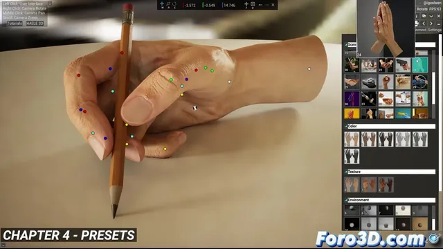 Herramientas 3D para dominar el arte de dibujar manos