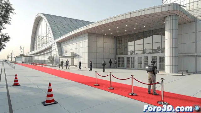 Recreacion digital de la gala de los Premios Goya 2026 en Barcelona