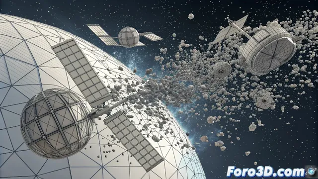 Simular la desintegración atmosférica de los Satélites Starlink en reentrada con Houdini