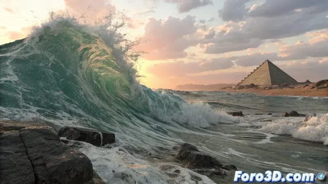 Solucionar triángulos blancos y caras superpuestas en mesh de RealFlow importado a Maya