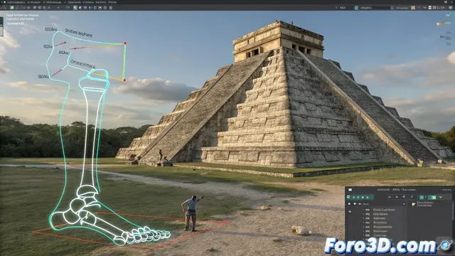 Solución definitiva para problemas de orientación en huesos de pies en Maya