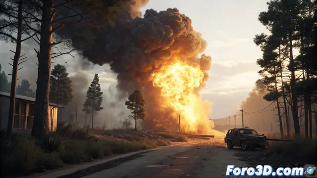 Resolver conflictos entre Matte Shadow y efectos de fuego en 3ds Max