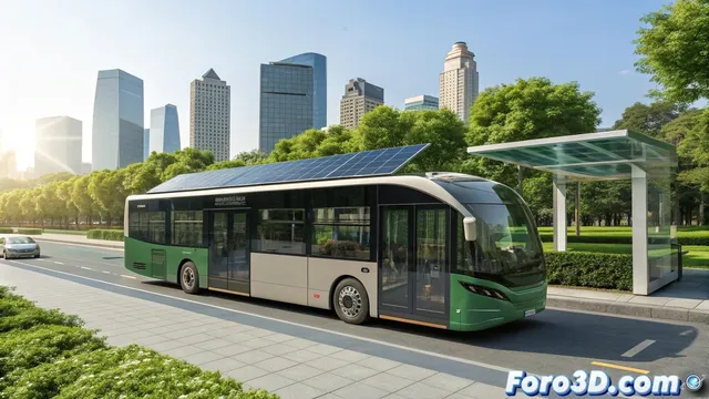 Prototipo de autobús solar para 50 pasajeros revoluciona la movilidad urbana