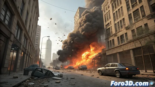 Los efectos pirotécnicos que incendian la pantalla en Raging Fire