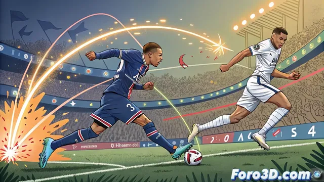 Ilustración de la victoria del Real Madrid sobre Espanyol en GIMP