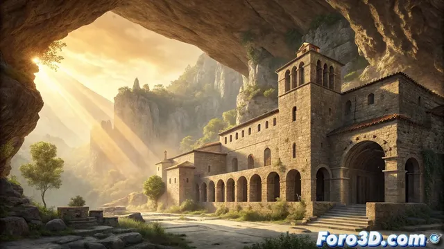 El monasterio de San Juan de la Peña y su reconstrucción virtual en Cesium para Unreal Engine