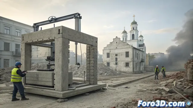 Reconstruir Ucrania con escombros y tecnología 3D