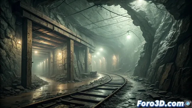 Texturizado del Pozo de la Muerte de la Mina de Harz en Foundry Mari