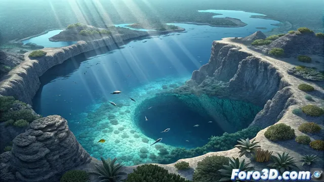 Recreando el gran agujero azul de belice en unreal engine: guía de entornos submarinos