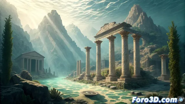 Creando la ciudad sumergida de baia en world machine: la pompeya submarina