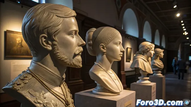 Recreacion artistica de la anomalia genetica de los Romanov en ZBrush