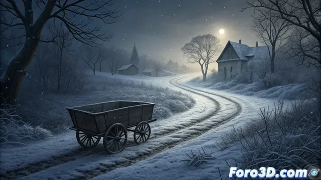 El silencio de las carretas en el folclore eslavo y su representación en LibreCAD