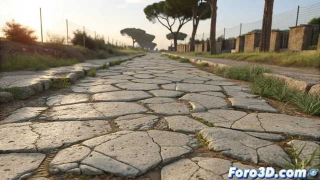 Reconstruyendo la ingeniería romana 3D de una vía milenaria