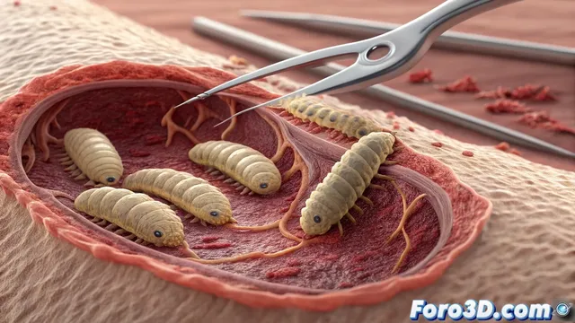 Renacimiento de la terapia larval en medicina moderna