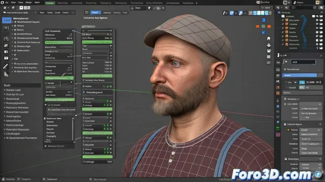 Rigging avanzado con mallas linkeadas en Blender usando Library Overrides