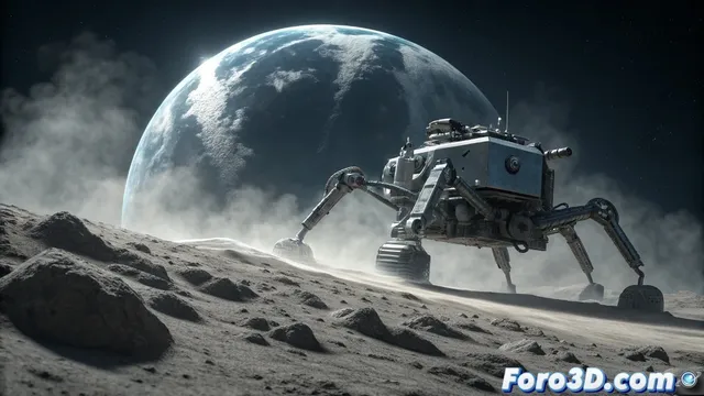 Robot araña combina impresión 3D y construcción para aplicaciones terrestres y lunares
