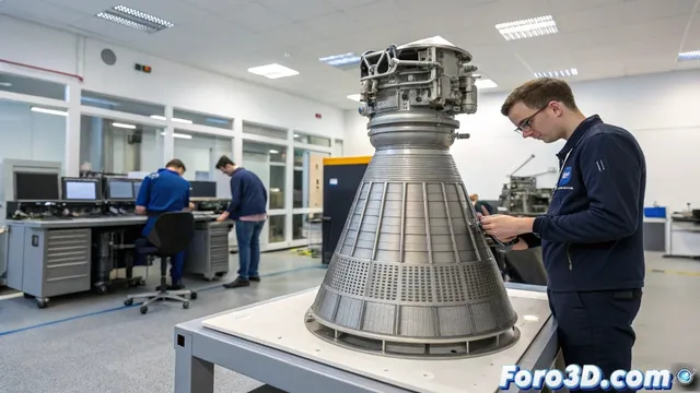 Estudiantes crean motor de cohete líquido con impresión 3D metálica