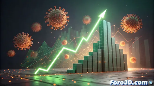 Cierre del S&P 500 en verde: visualización de tendencias bursátiles con Blender y Cycles