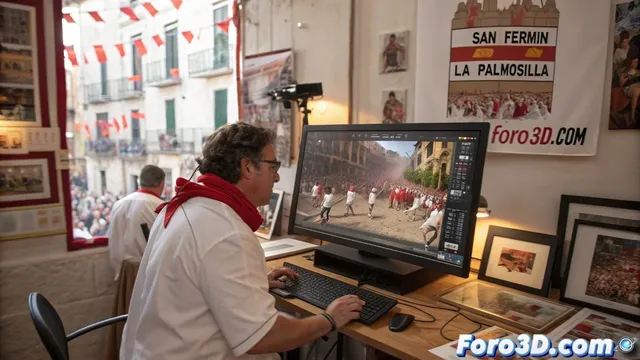 San Fermín en 3D: capturando la adrenalina del encierro con herramientas digitales