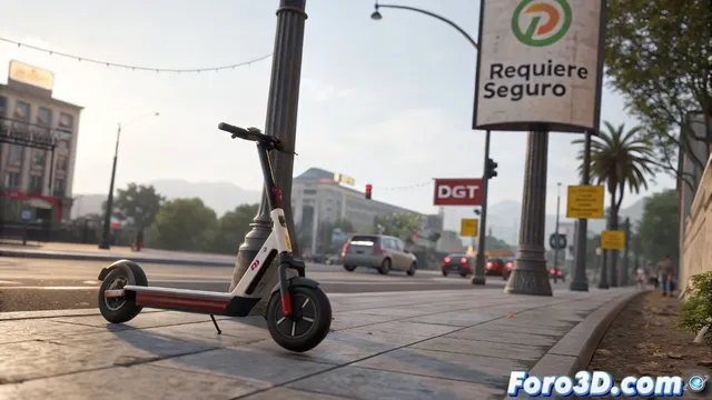 La nueva normativa de seguros para patinetes electricos y su representacion en 3ds Max